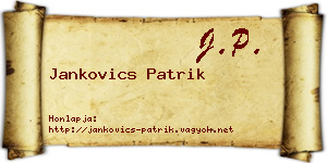 Jankovics Patrik névjegykártya
